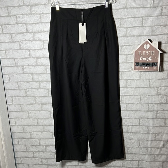 Lattlelier black high waisted pleated pants size xl - Picture 6 of 14